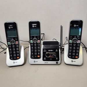 AT&T BL102-3 DECT 6.0 3-Handset Cordless Phone for Home with Answering‎ Machine